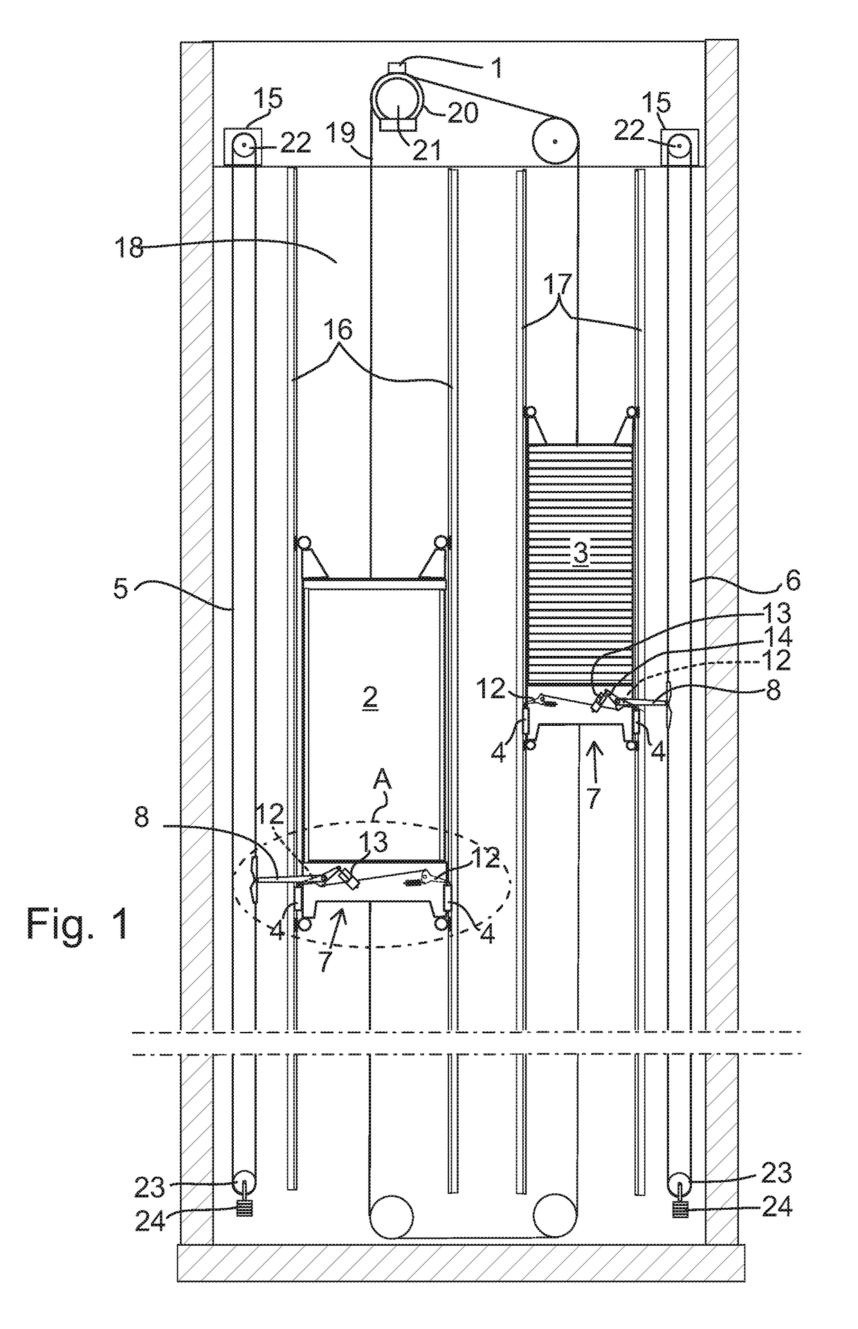 Method for avoiding unwanted safety gear tripping in a safety stopping system of an elevator system, a safety stopping system, and an elevator system