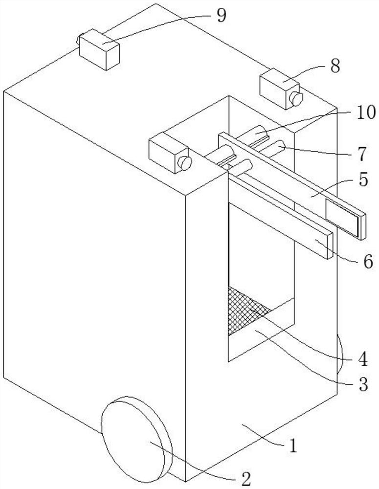 Material conveying device for automobile part machining and using method thereof