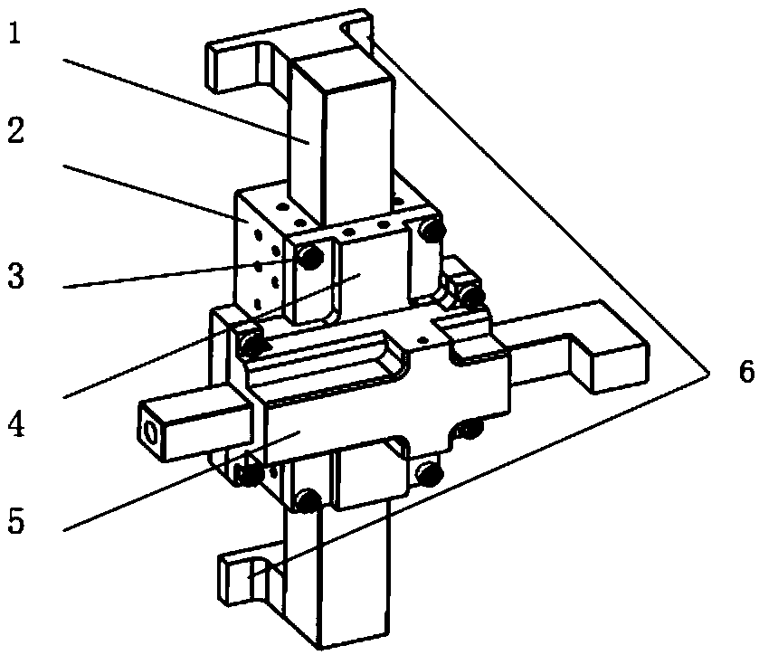 A kind of air bearing guide device with non-equal depth throttling cavity