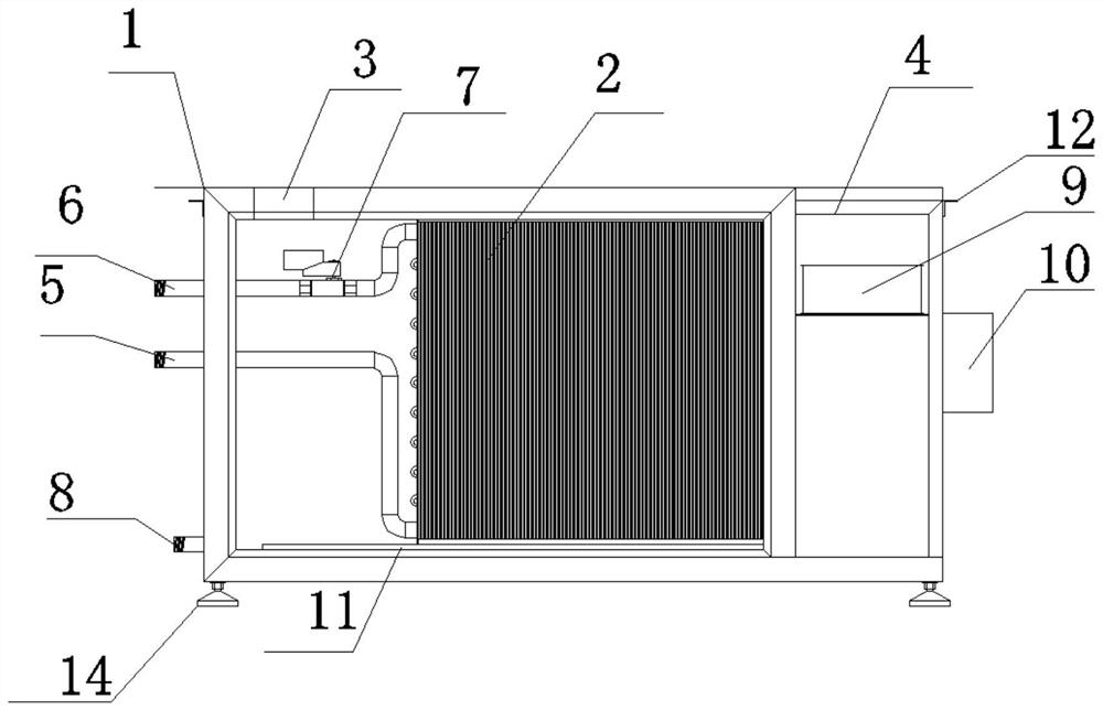 Low-energy-consumption cabinet-level precision air conditioner