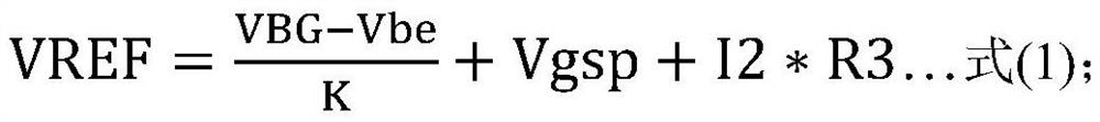 Step-down circuit for bandgap reference voltage circuit