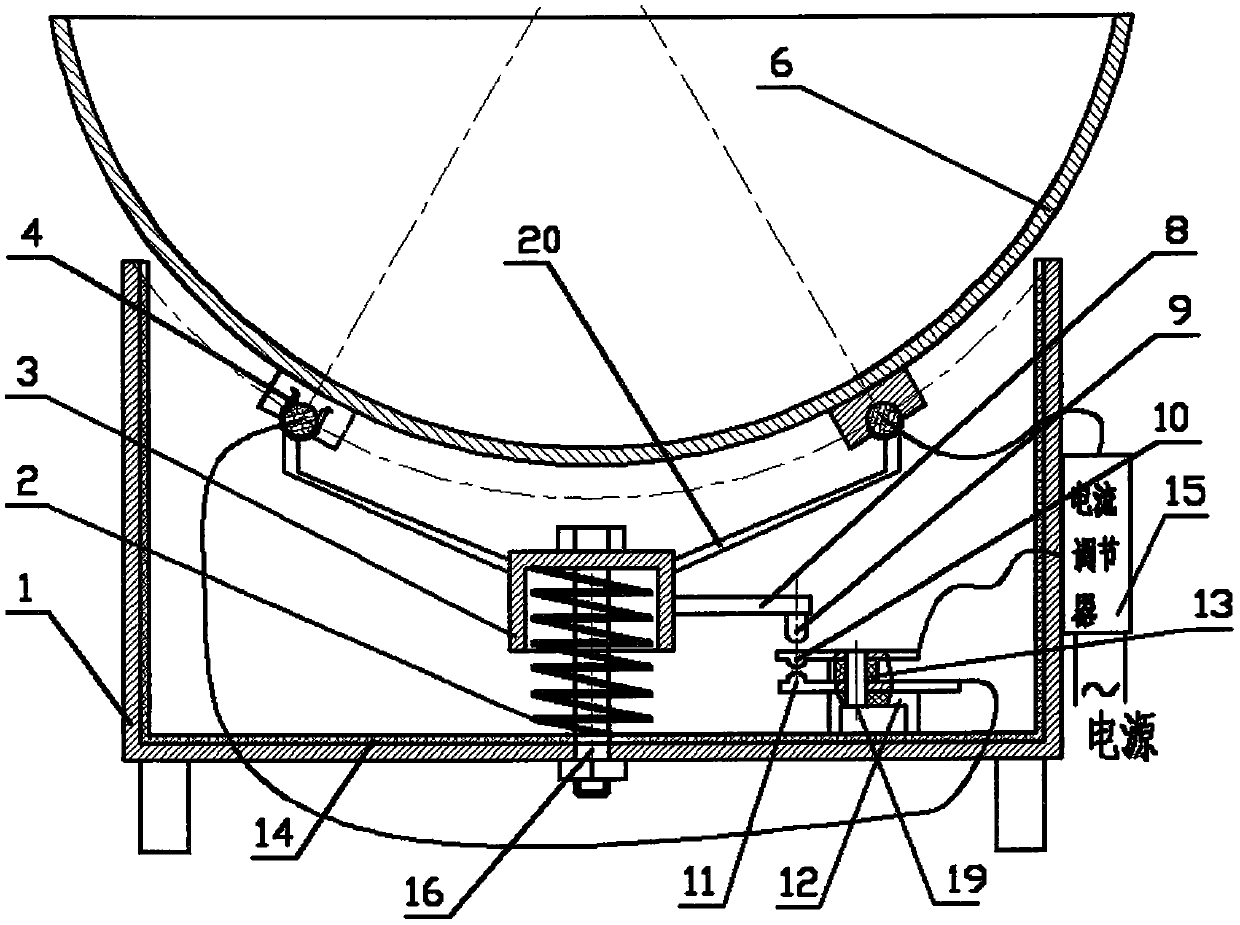 Pot and stove separated electric heating cooking device