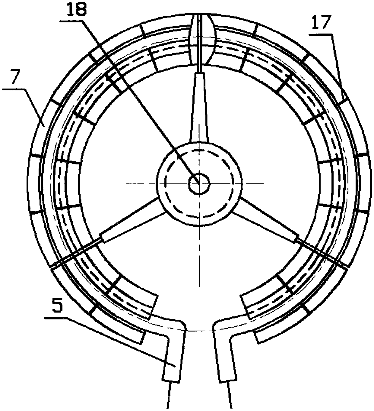 Pot and stove separated electric heating cooking device