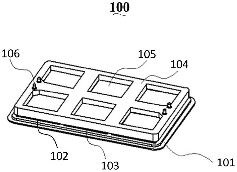 Crimping type IGBT sub-module and crimping type IGBT module