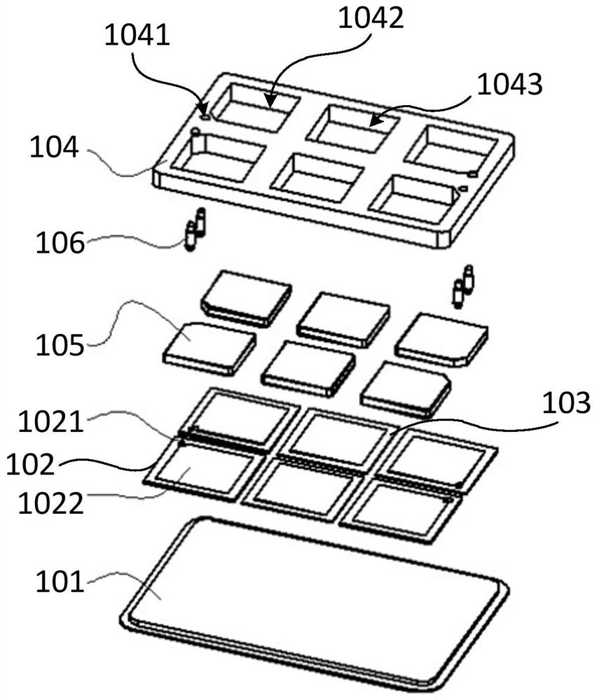 Crimping type IGBT sub-module and crimping type IGBT module