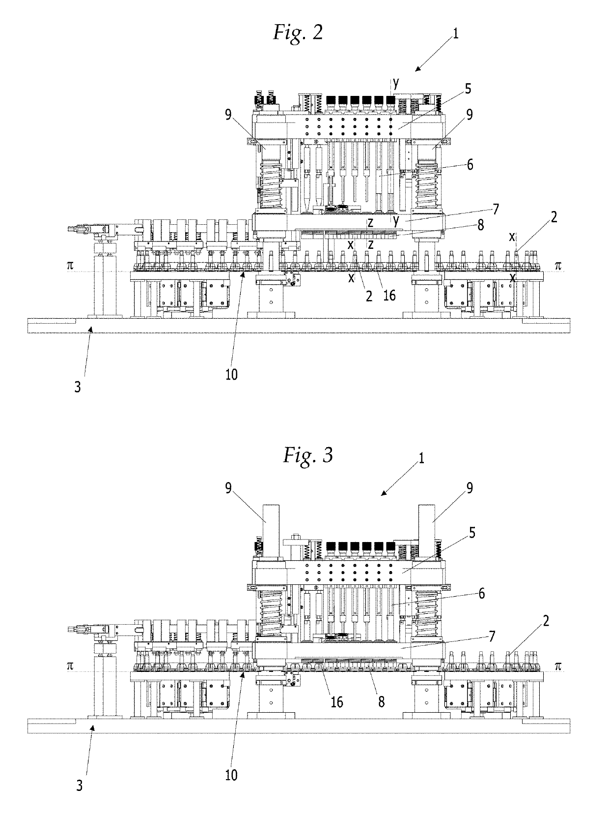 Loading machine for cartridges with a metal case