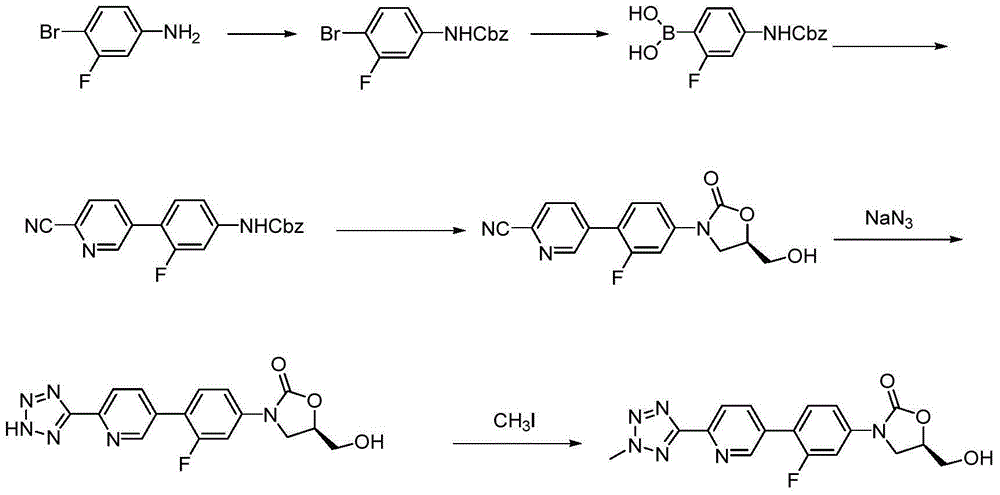 Method for compounding tedizolid phosphate