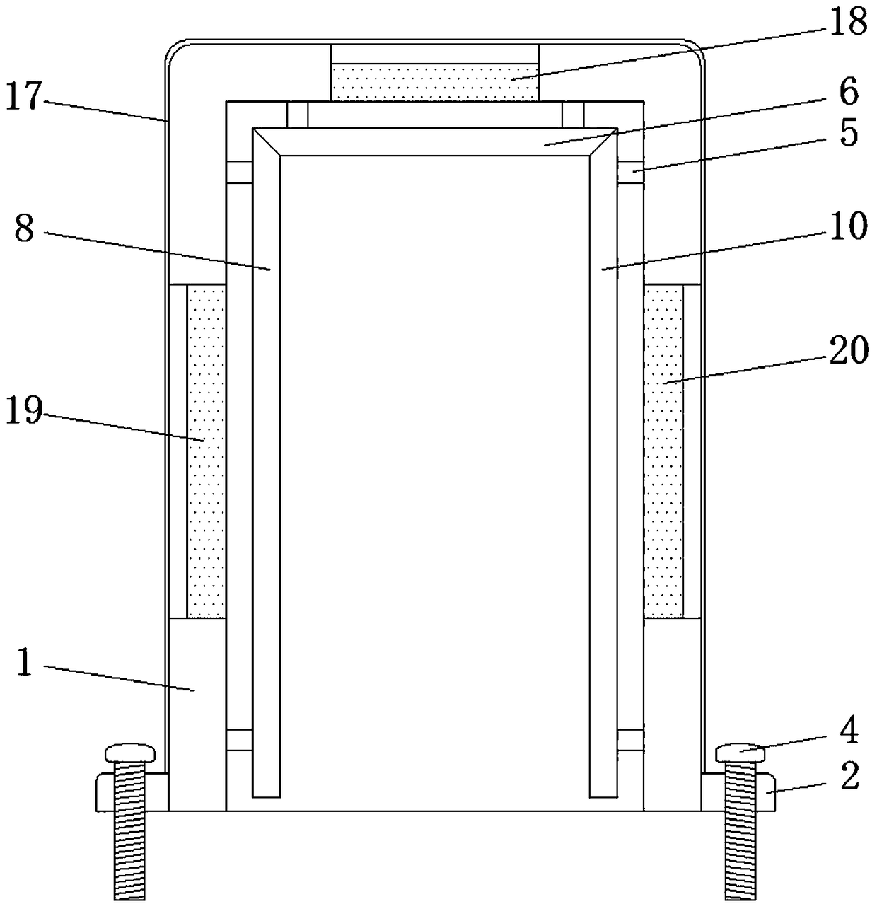 Electromechanical noise-suppression and vibration-damping structure for building