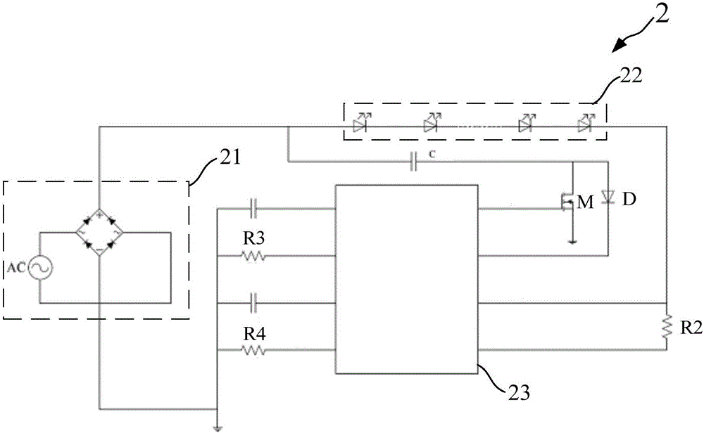 Piecewise linear LED driving circuit and method