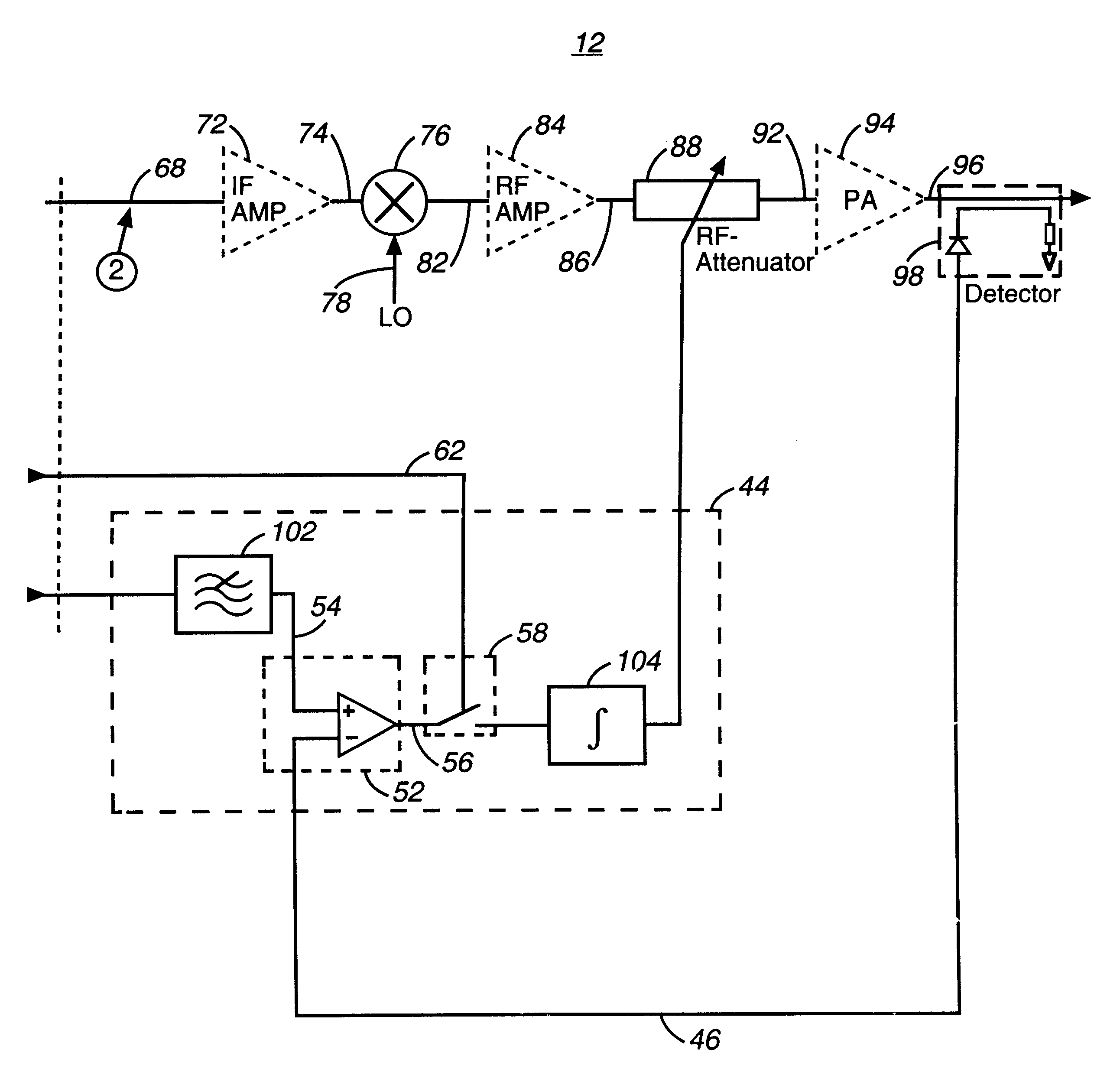 Power control apparatus, and associated method, for a sending station of a communication system