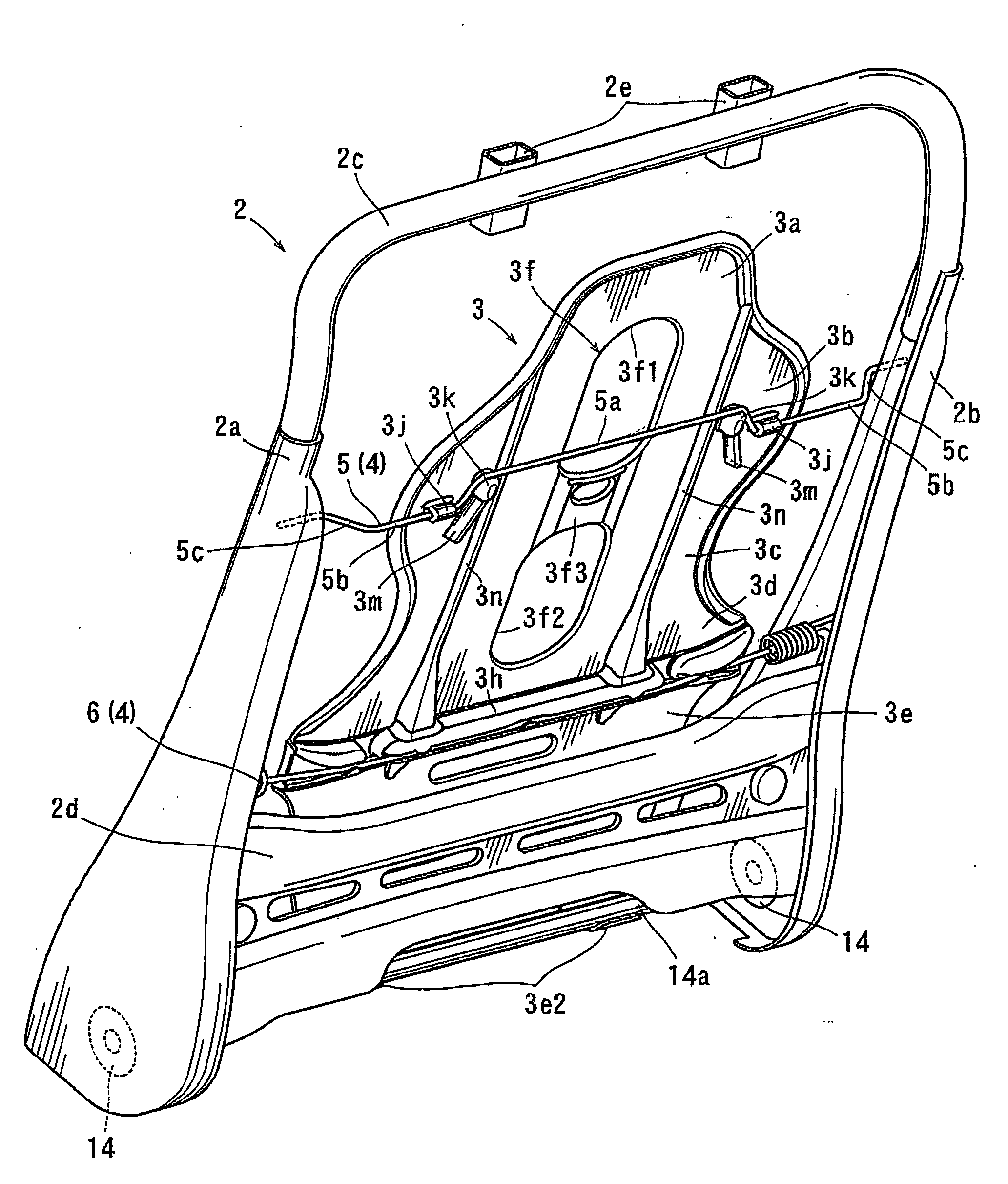 Seat backs for vehicular seats