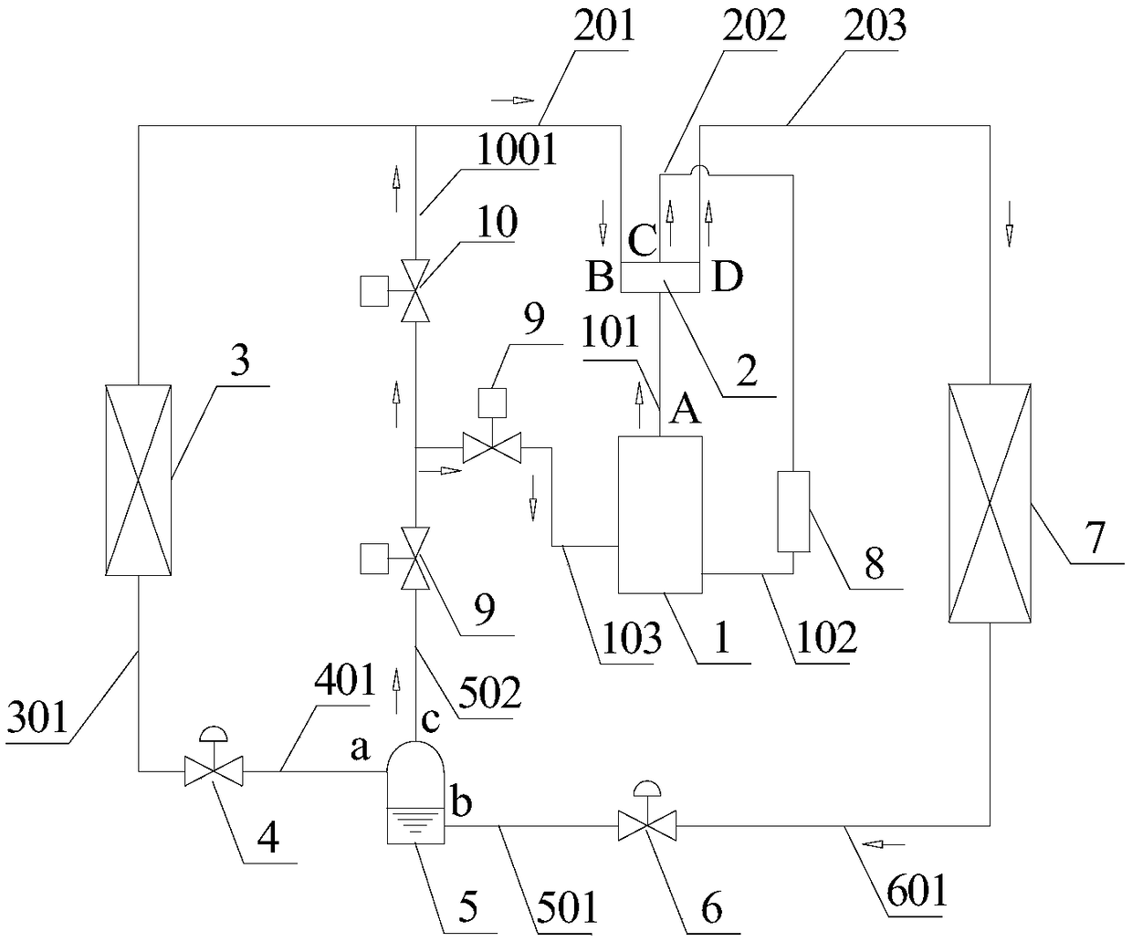 Ultra-low-temperature air energy heat pump unit with fast defrosting function