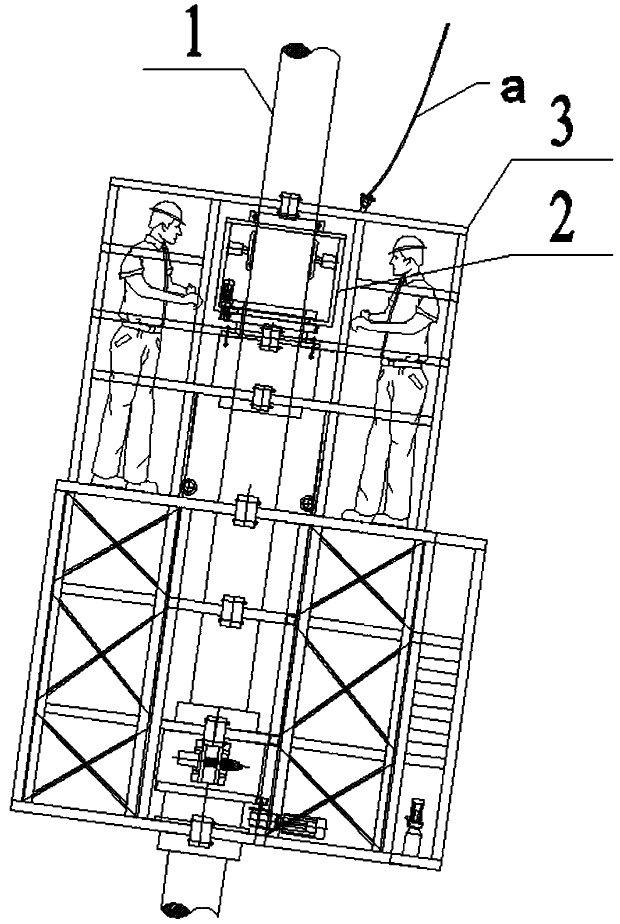 Mounting structure and method for guide bar of stay cable