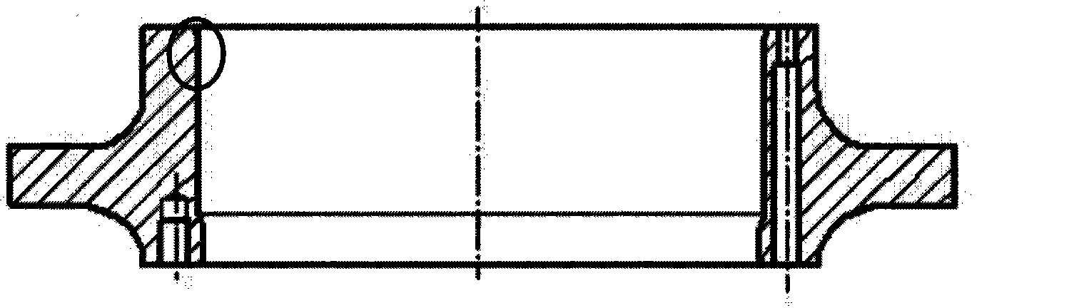 Method for repairing diesel engine cylinder Glan hole defect