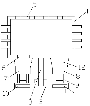 Display heat dissipation structure and heat dissipation method