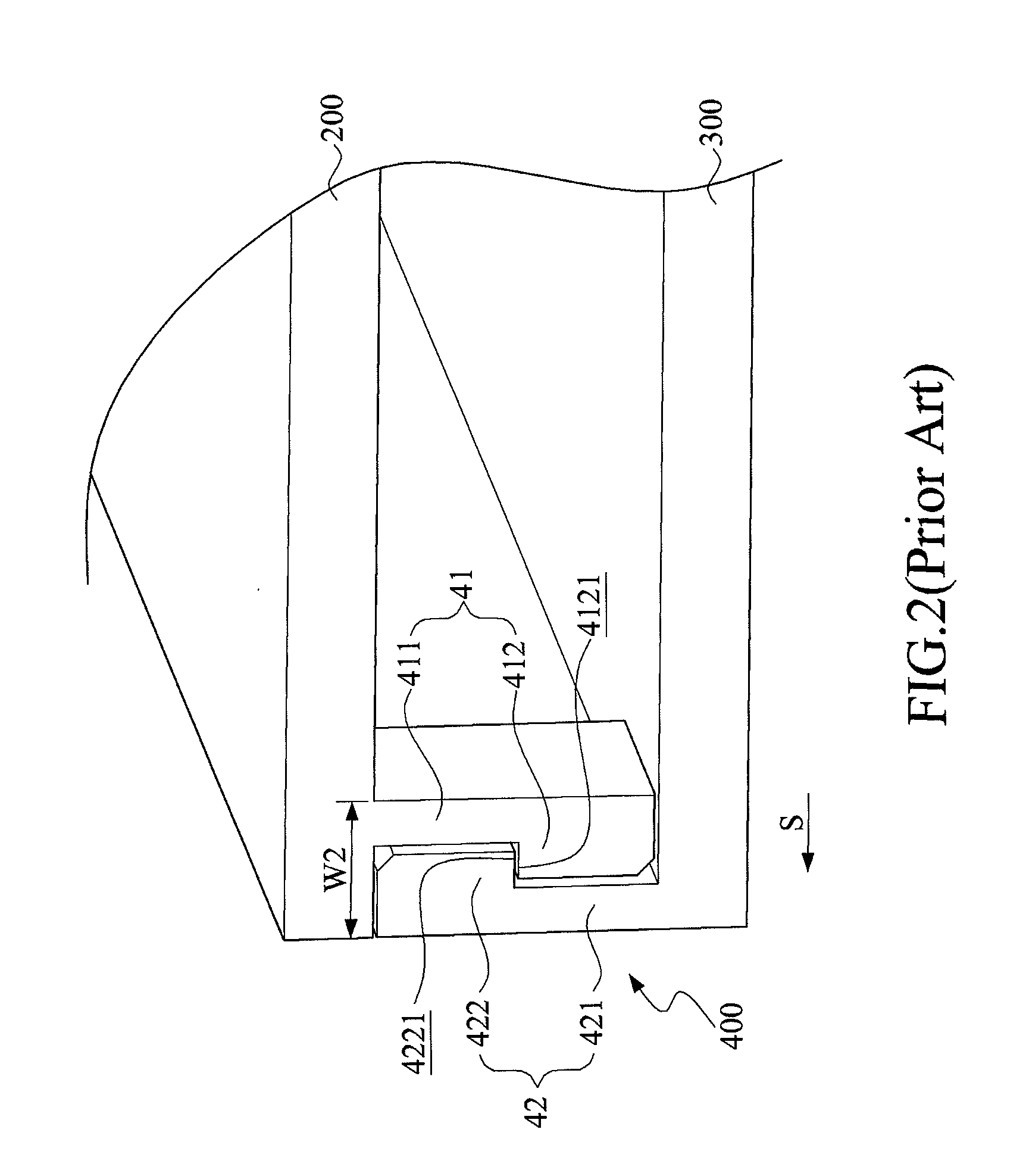 Coupling structure for a shell