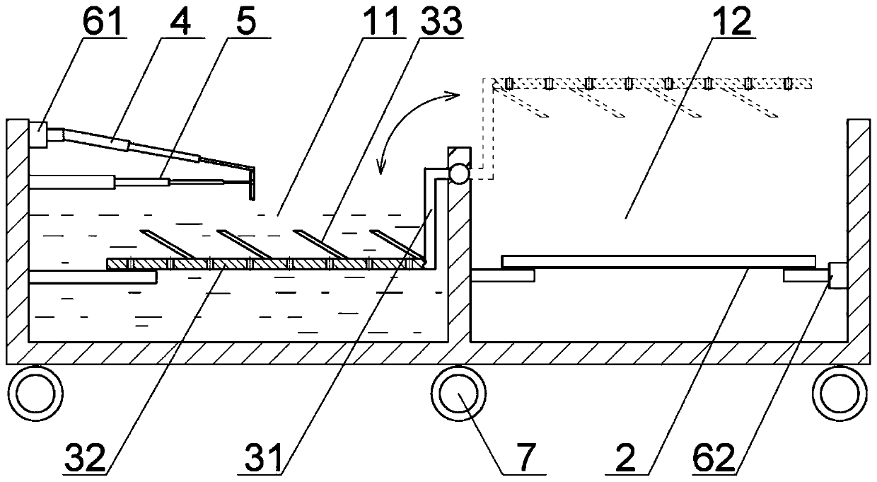 Material cooling turnover tool