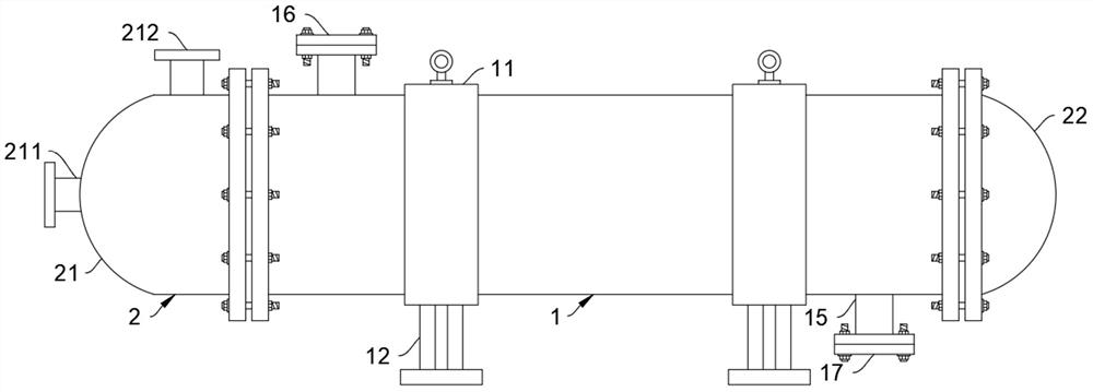 Tube plate mounting structure of quick-connection type tubular heat exchanger for chemical engineering