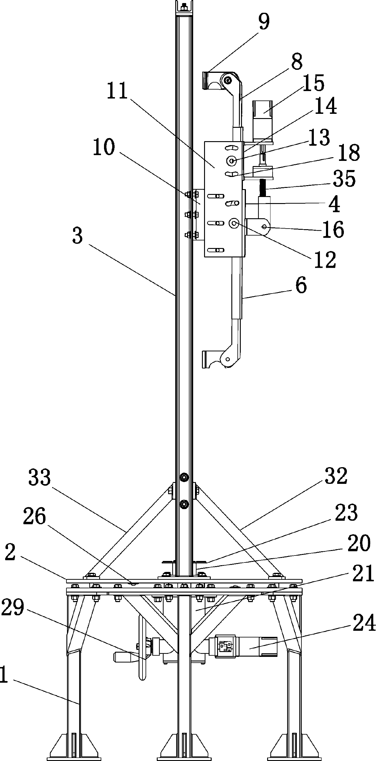 Multi-feedback high-precision cooperative control portal frame and cooperative control method thereof