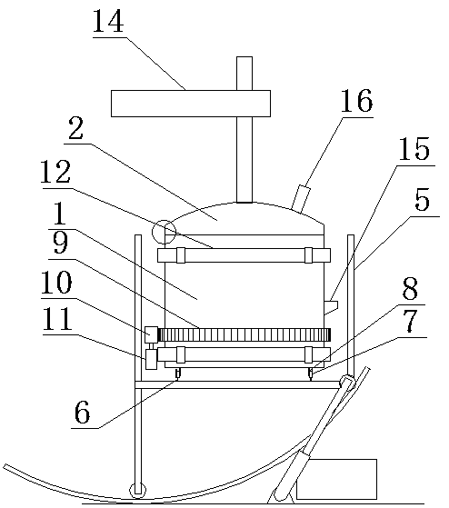 Vertical type rotary direct-current electric arc furnace