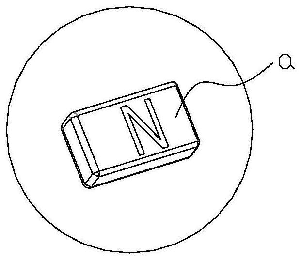 Neodymium-iron-boron permanent magnet magnetizing collecting method and device