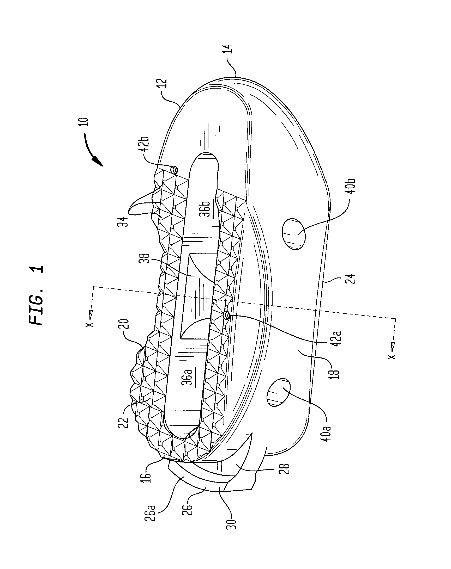 Surgical implant with guiding rail