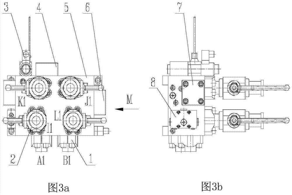 A steering gear isolation bypass valve group