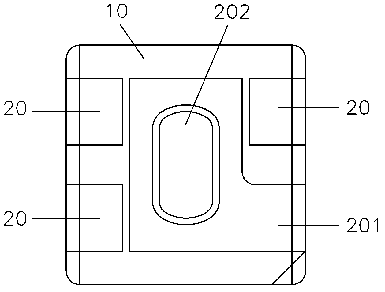 Novel waterproof SMD (surface mounted device) LED and production technology thereof