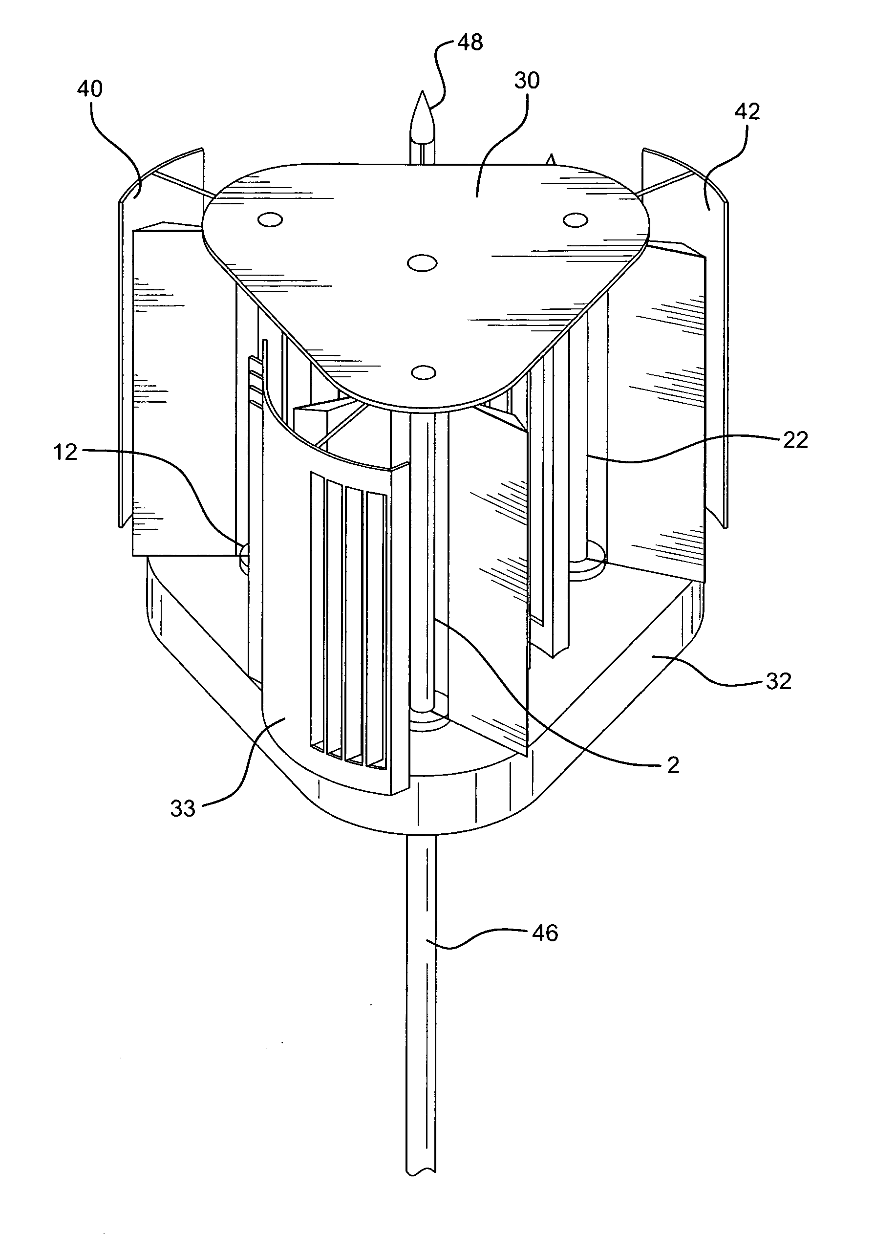 Vertical axis wind turbine system