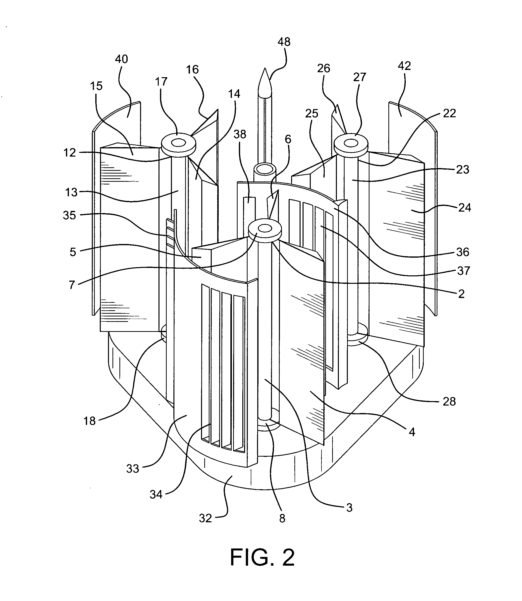 Vertical axis wind turbine system