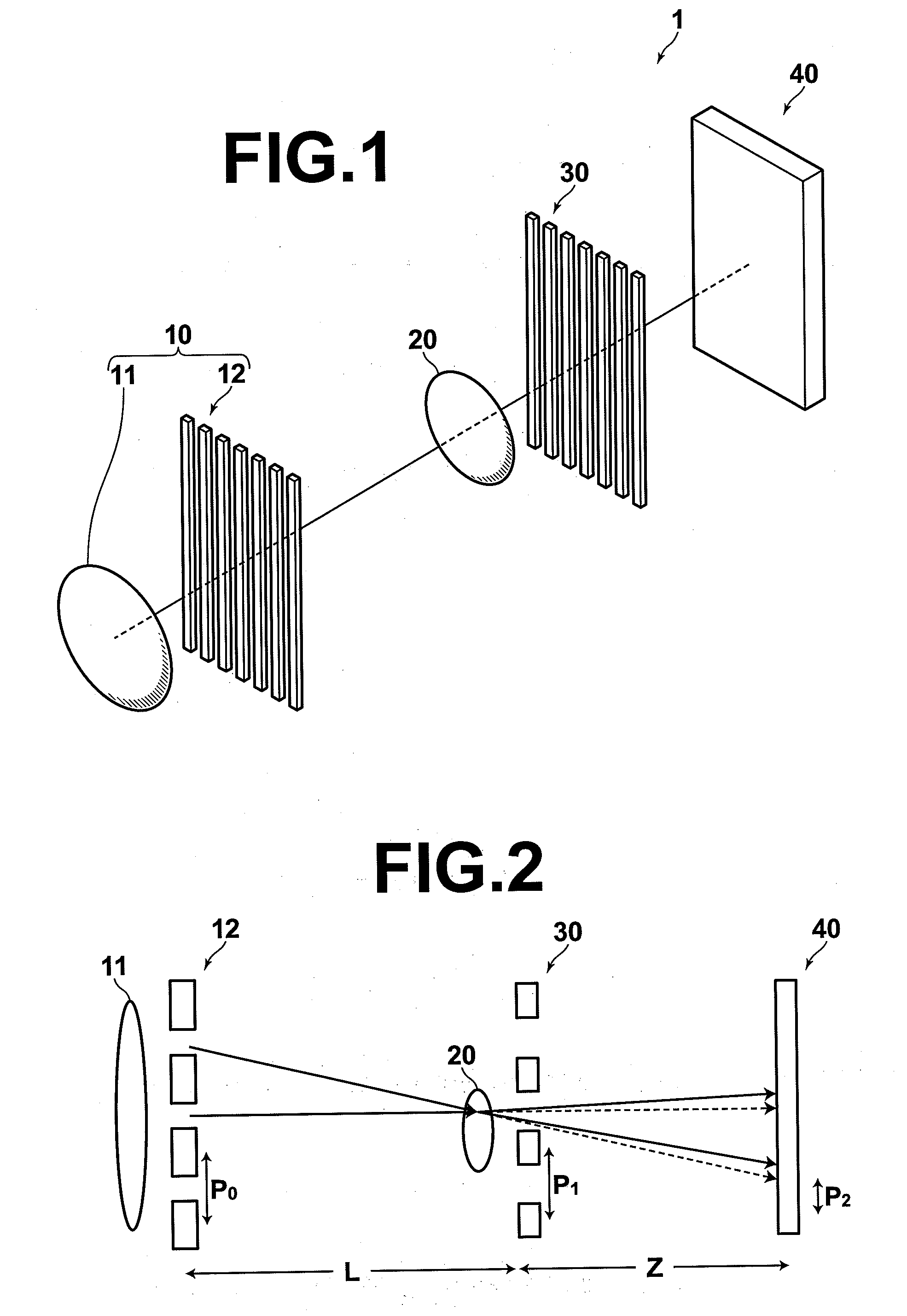 Radiation image detector and phase contrast radiation imaging apparatus