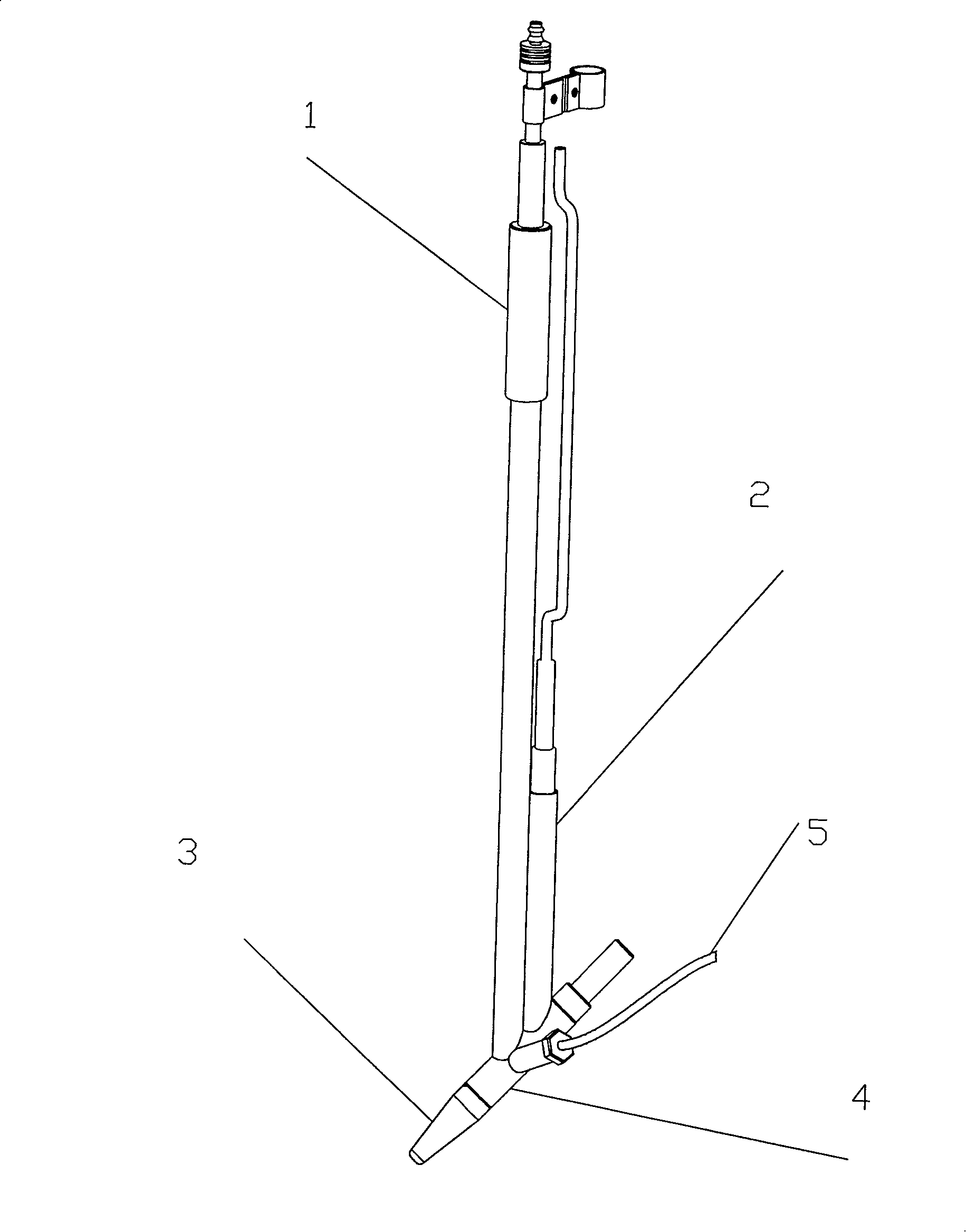 Glue line heating device of zigzag veneer longitudinal splicer