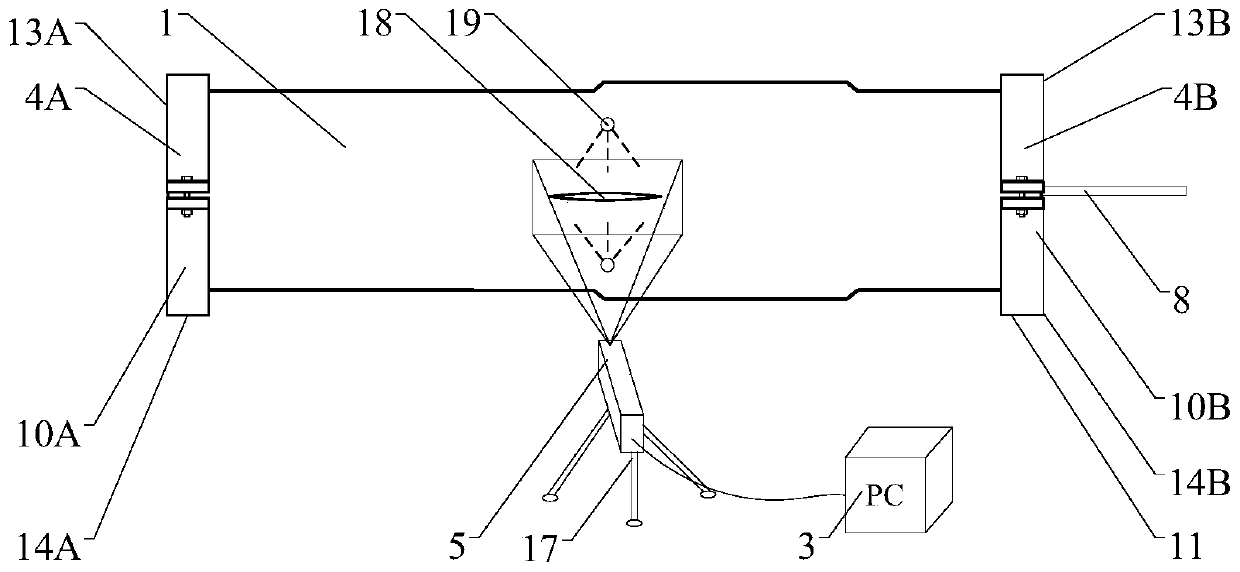 One-way hydraulic expansion pipe fracture simulation experiment device and experiment method