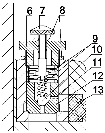 Adjustable air damping buffer