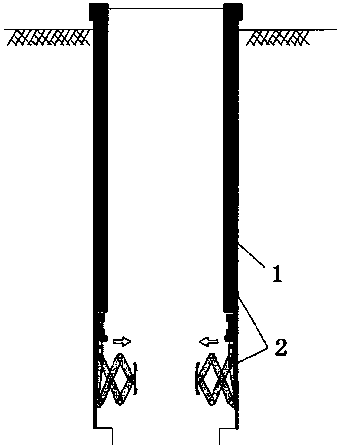 Method for in-hole guiding deviation rectification and steel pipe column straightening based on one-column-one-pile back insertion method