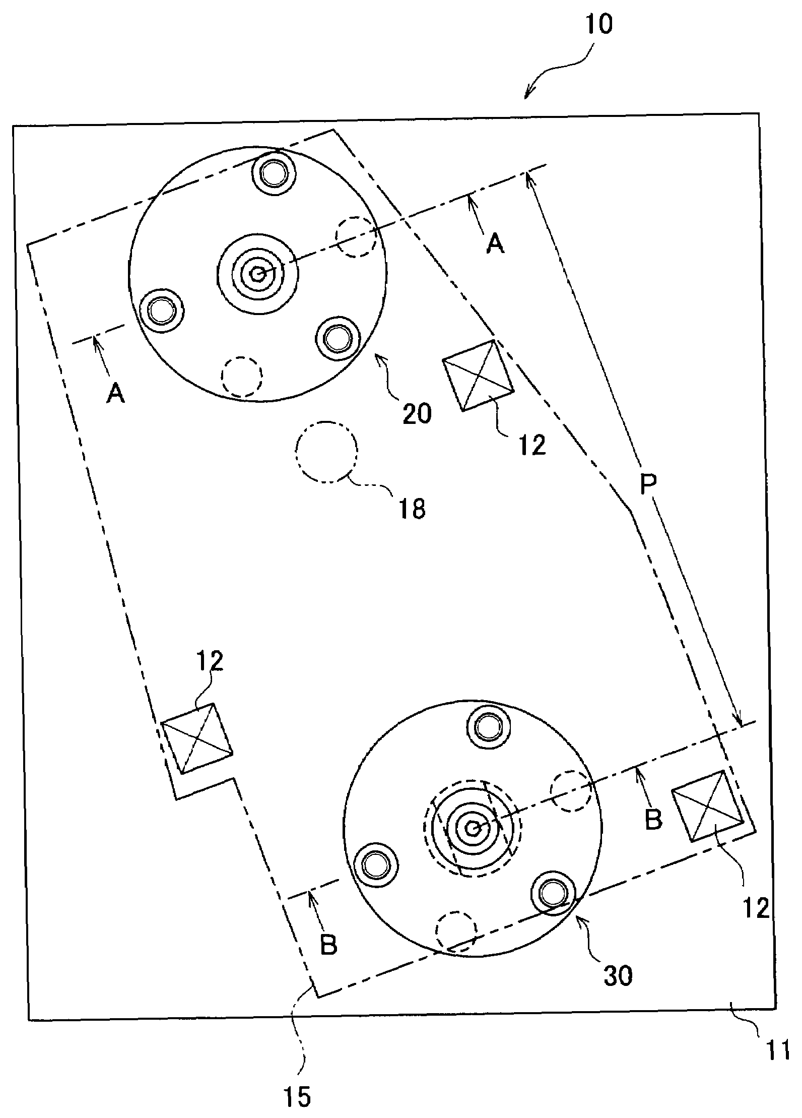 Work positioning method, and positioning device