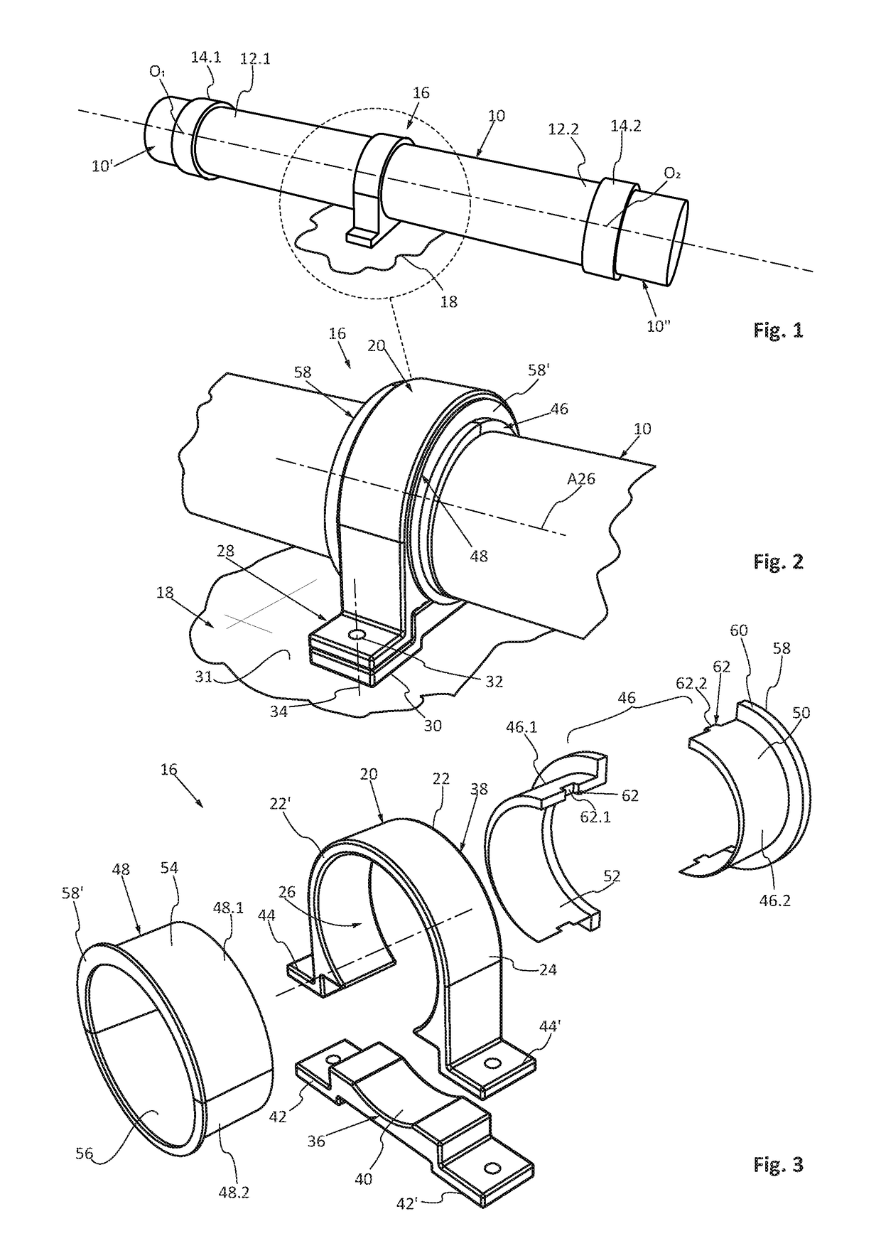 Support for a conduit