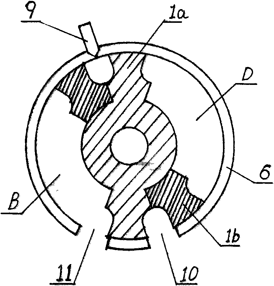 Double-rotor controlled alternate-running engine