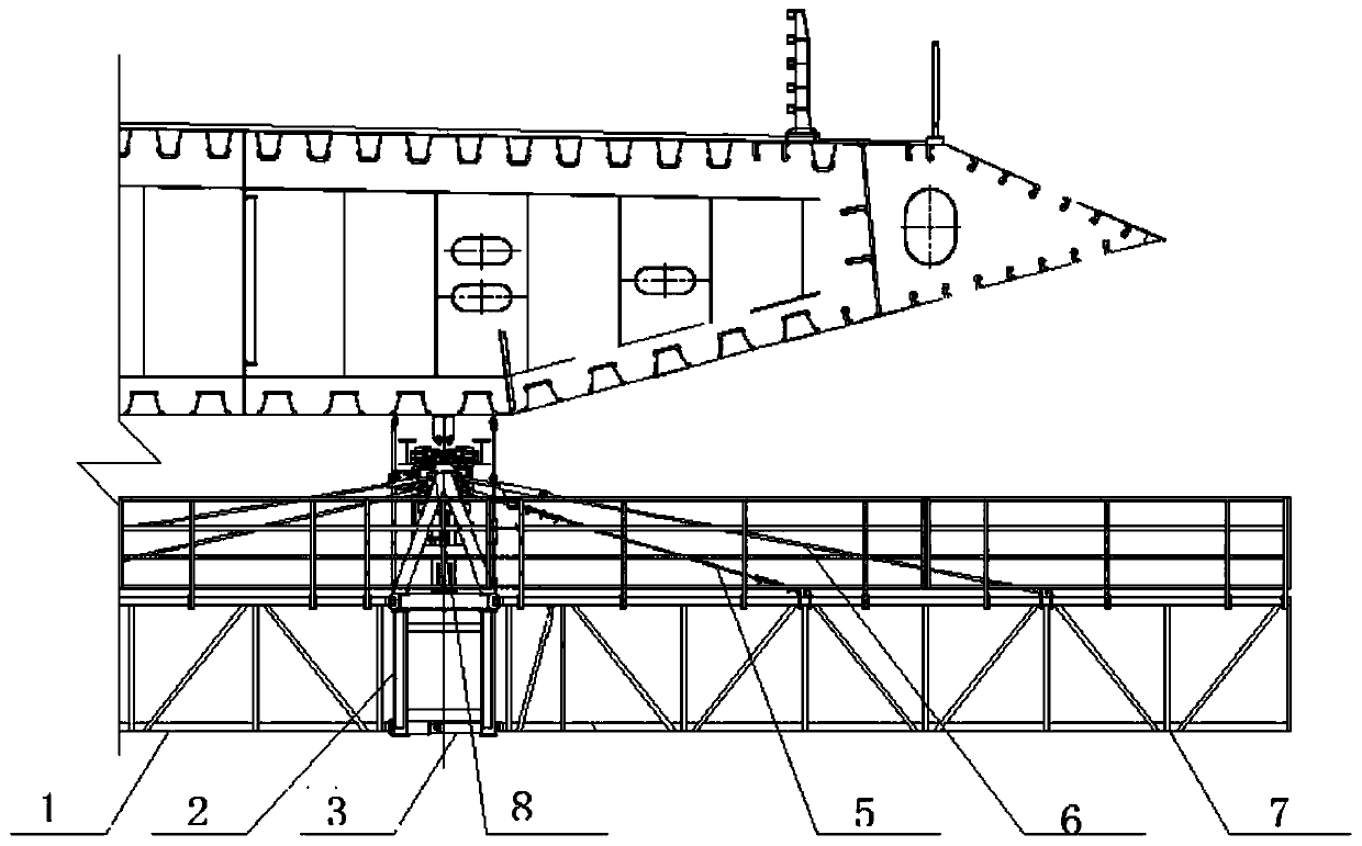 Beam bottom inspection vehicle capable of passing through piers