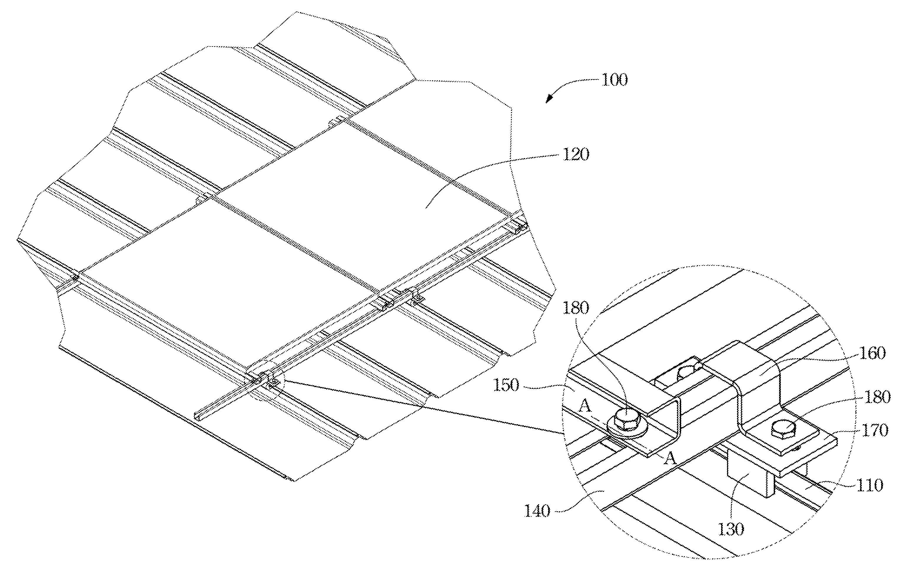 Photovoltaic module installation device