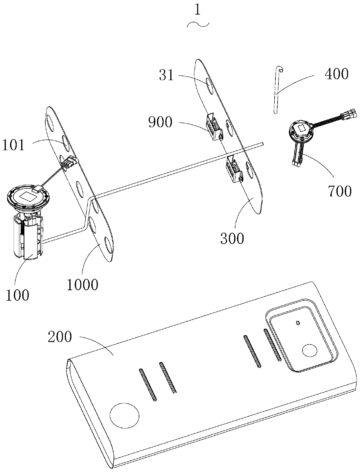 Engine oil tank oil supply system