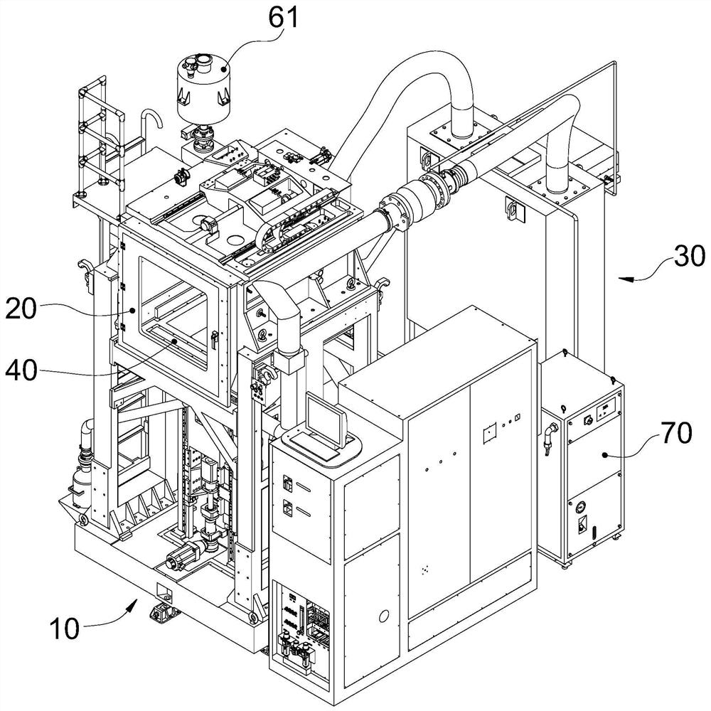 A laser 3d printing device