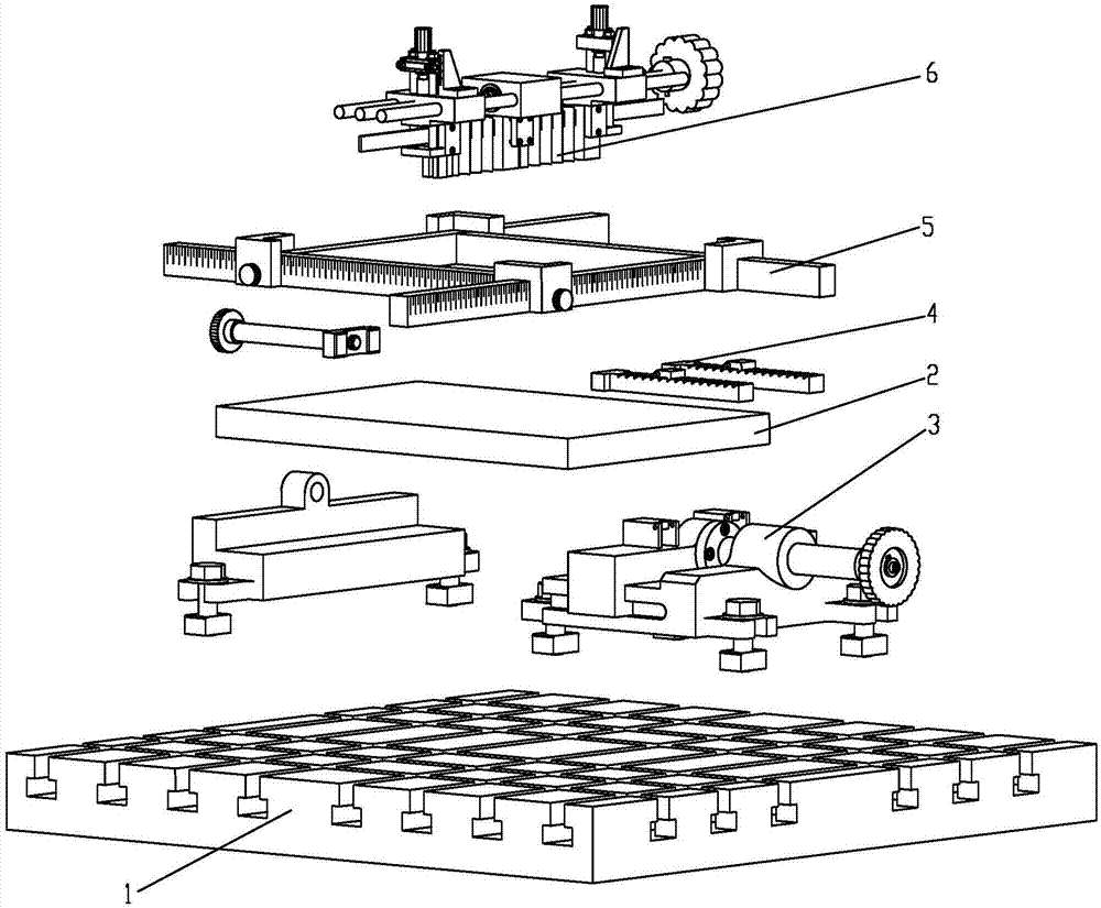 Adjustable preset powder laying device used for laser cladding