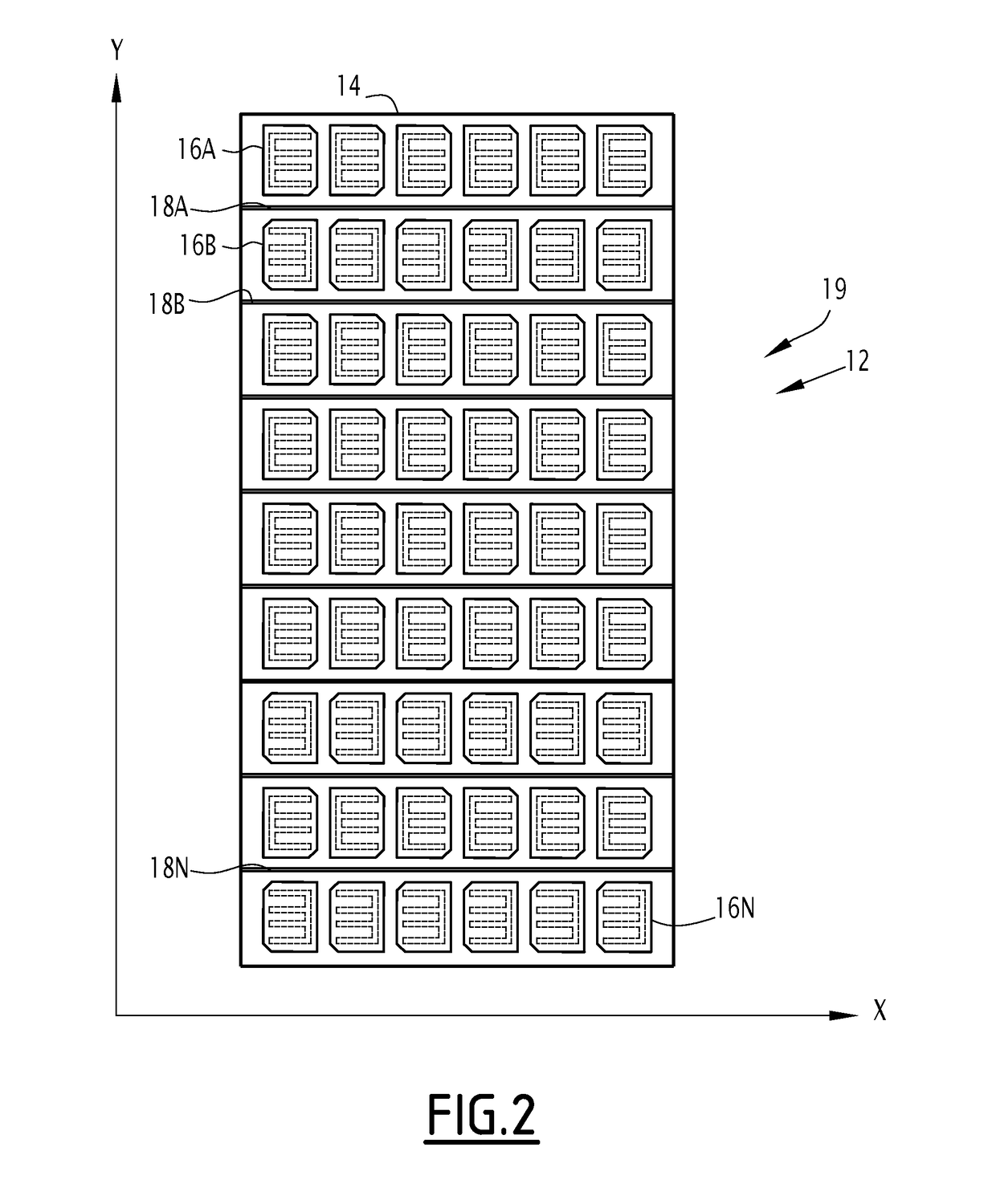 Solar panel comprising notably a structure and at least two photovoltaic cells