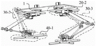 Dual-foot walking robot mechanism with parallel leg structure