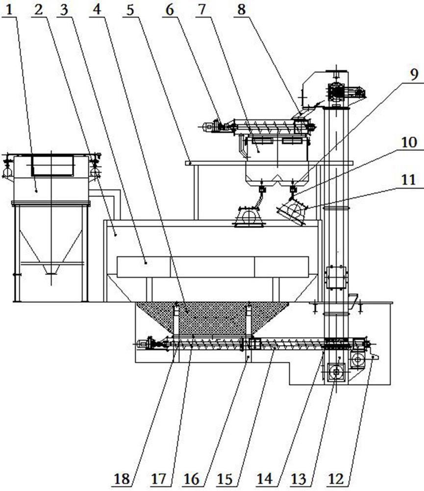 Shot blasting clearing device