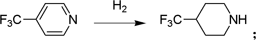 Reduction preparation method of 4-(trifluoromethyl)piperidine