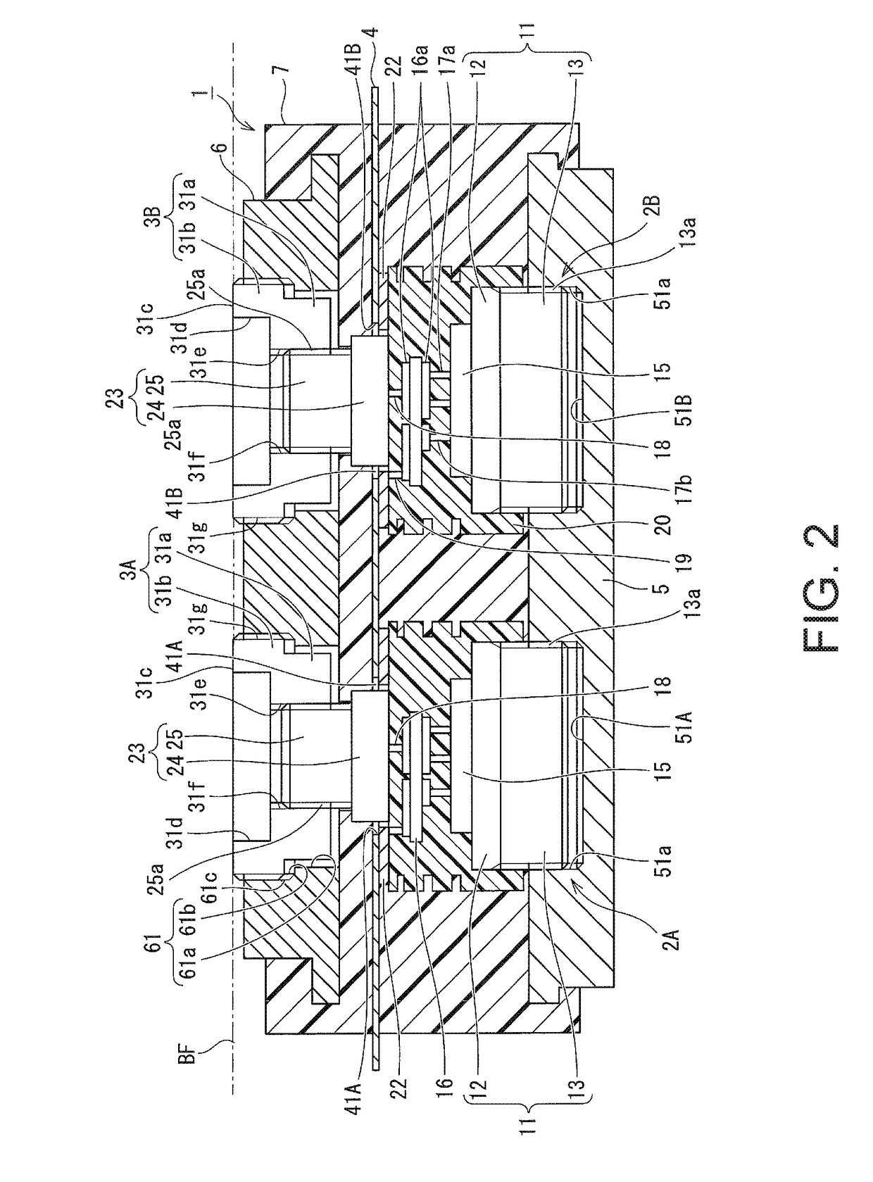 Pressure contact-type semiconductor module