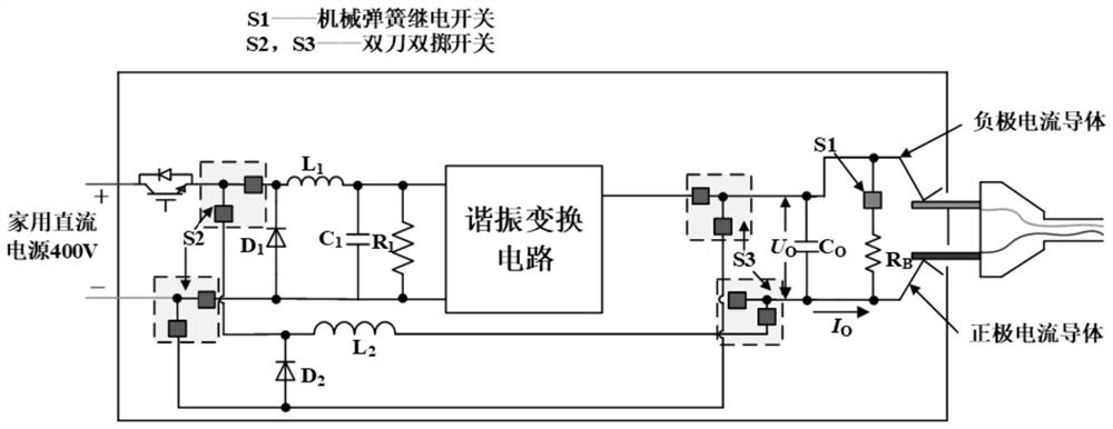 Dual operating mode dc-dc converter and DC socket for adaptive control of output voltage