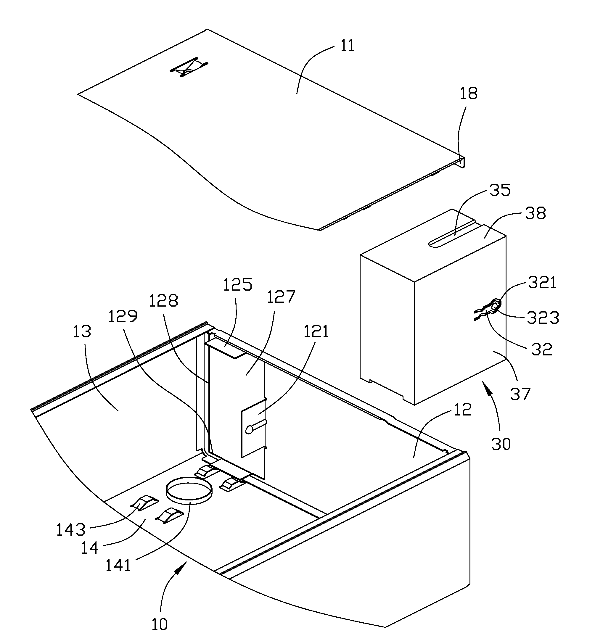 Enclosure for electronic device